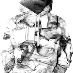 3D Graphic Hoodie with Smoke design